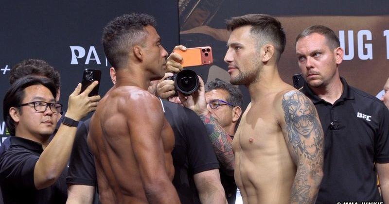 Edson Barboza vs. Esteban Ribovics, UFC 330 ceremonial weigh-ins faceoff - The Lufkin Daily News
