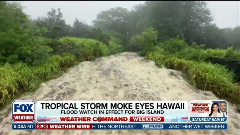 Tropical Storm Moke forms, threatening tropical downpours and flash flooding in Hawaii - FOX Weather
