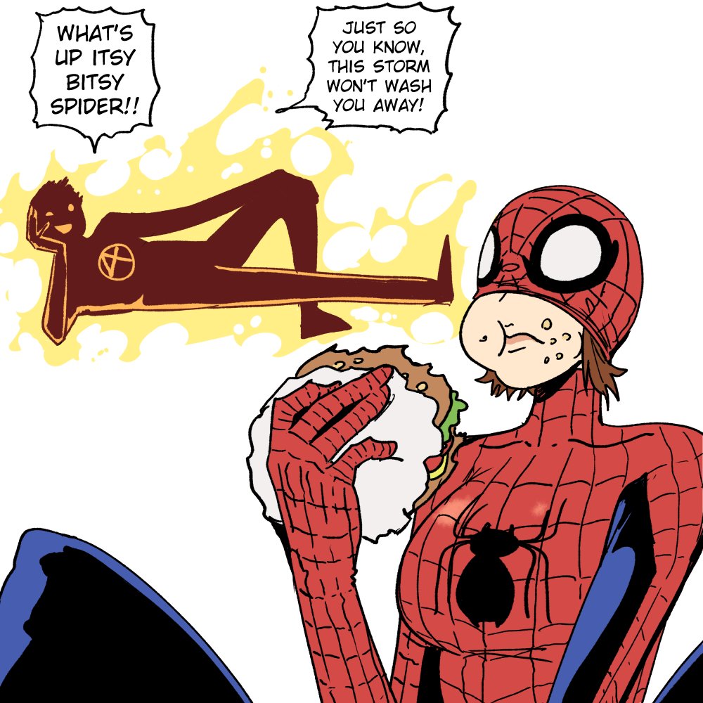 0.1 seconds after discovering that Spidey is actually a girl (by Wanderjegson) - Know Your Meme