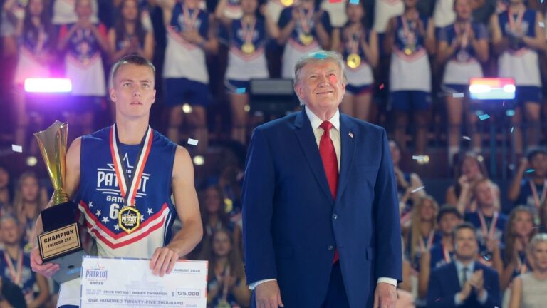 GALLERY: President Trump appears at the Patriot Games in Ohio - KCBY
