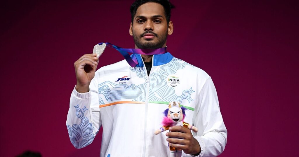 India's Valluri Ajaya Babu breaks Commonwealth Games record in Men’s 79kg – Snatch - Glasgow 2026 Commonwealth Games