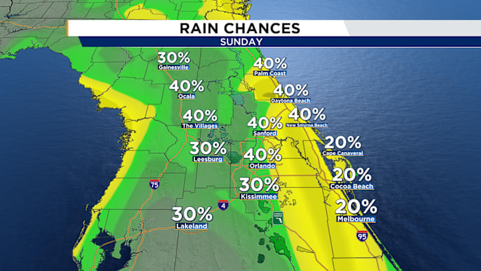 Scattered Sunday storms & steamy high temperatures - WKMG