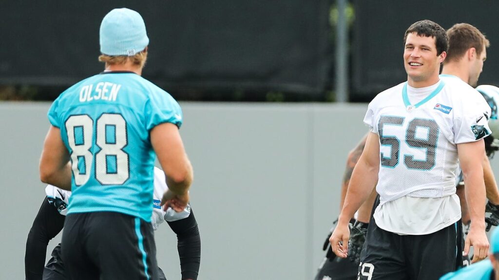 Panthers great Greg Olsen gushes over Luke Kuechly with beautiful tribute at HOF game - Panthers Wire