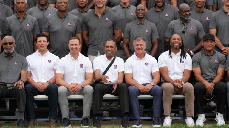 Drew Brees, new class take center stage at HOF Enshrinement. Live updates - Canton Repository