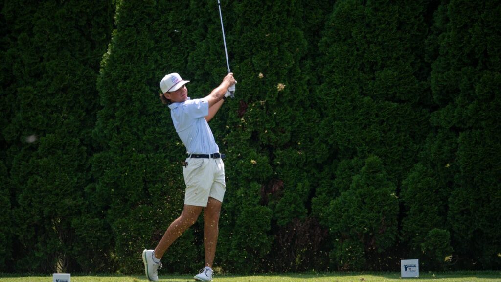 Peyton Blackard roars into lead for final round of Evansville City Tournament - Courier & Press