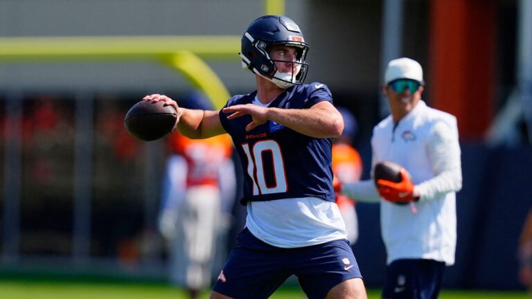 Broncos' Bo Nix at center of training camp fight: 'I love it' - USA Today