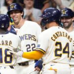 Julio Rodriguez loses track of outs, throws ball into stands in 22-0 loss to Brewers - USA Today