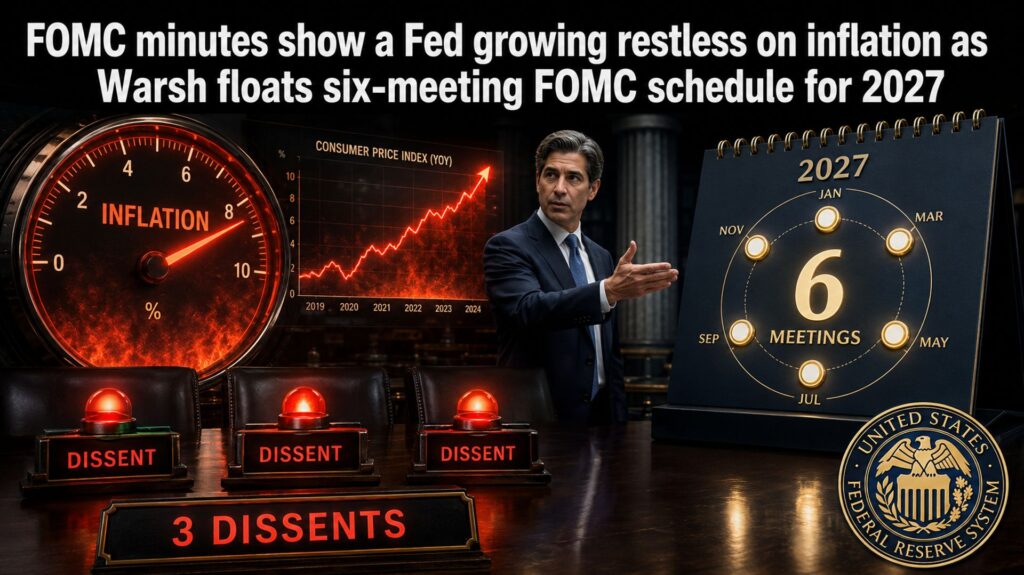 FOMC minutes show a Fed growing restless on inflation as Warsh floats six-meeting FOMC schedule for 2027 - kitco.com