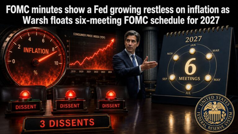 FOMC minutes show a Fed growing restless on inflation as Warsh floats six-meeting FOMC schedule for 2027 - kitco.com