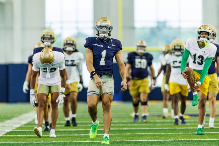 Where Notre Dame stands at every spot on the depth chart exiting preseason camp - The New York Times