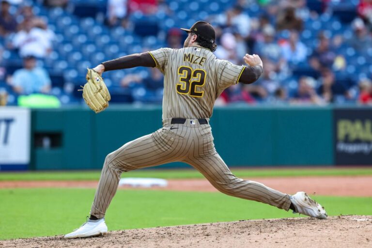 Padres’ Casey Mize exits start after spraining ankle going down dugout steps - The New York Times