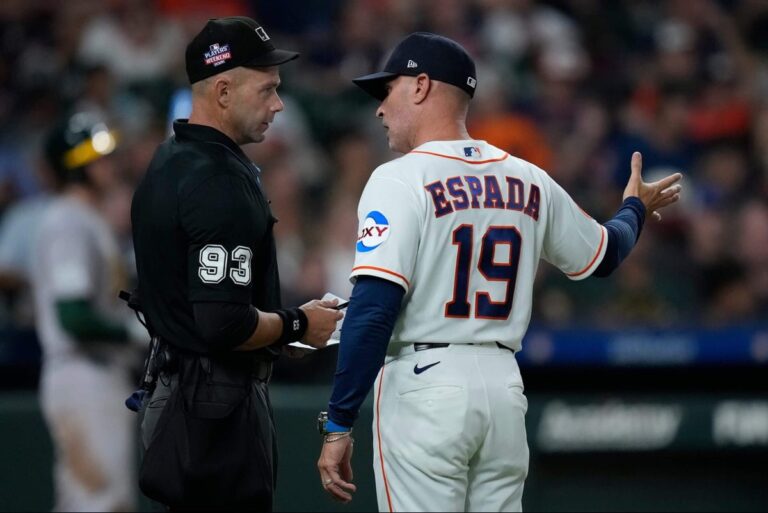 Astros manager forced to remove Hunter Brown after accidentally signaling to bullpen - The New York Times