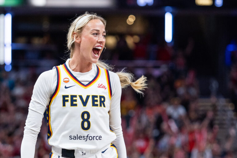 Sophie Cunningham dons red, white & blue in pregame birthday outfit for Fever vs. Dream - The Big Lead