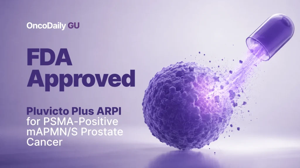 FDA Approved Pluvicto Plus ARPI for PSMA-Positive mAPMN/S Prostate Cancer - Oncodaily
