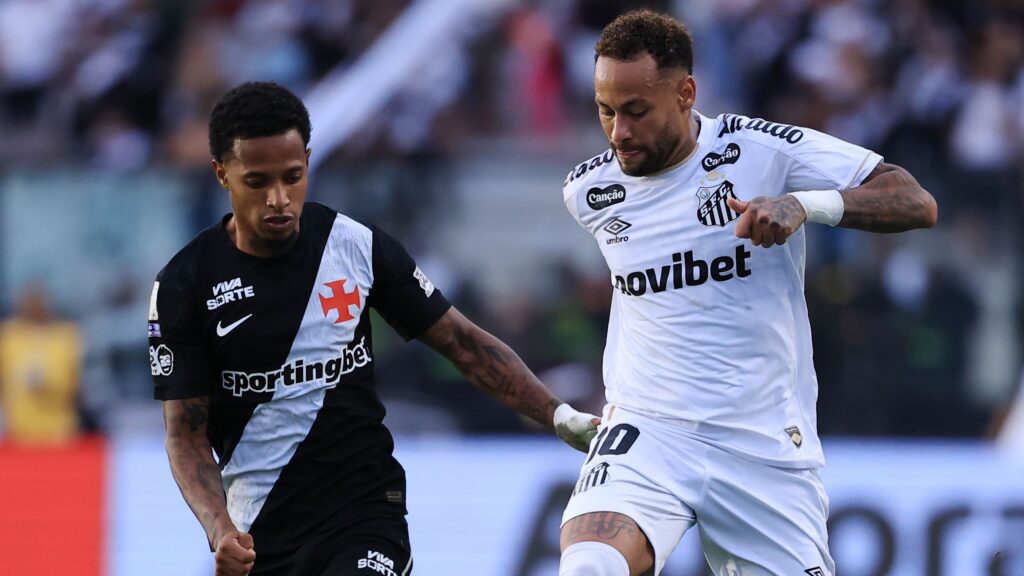 Neymar and Thiago Mendes feud reignites as Vasco star snubs Santos superstar in frosty handshake exchange - Goal.com