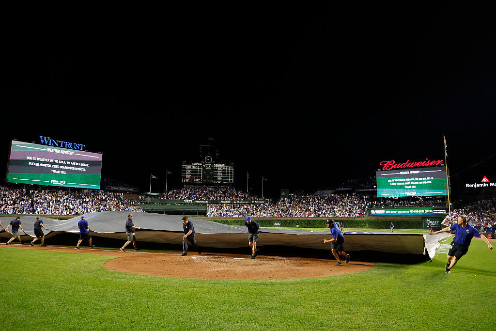White Sox at Cubs game delayed due to rain Tuesday 8/18/26 - DraftKings Network
