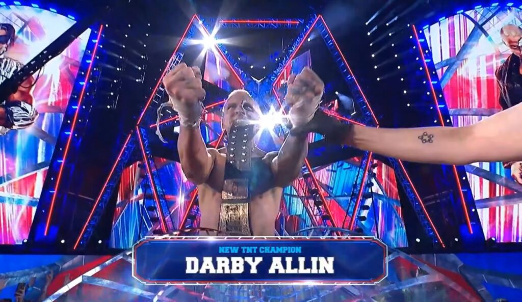 Darby Allin Wins AEW TNT Title With Help From Sting And Steven Borden At AEW All In - Fightful