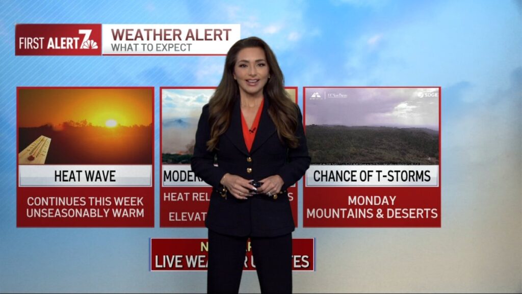 San Diego weather: Francella Perez's evening weather forecast for August 23, 2026 - NBC 7 San Diego