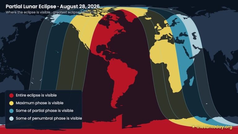 Deep partial lunar eclipse overnight tonight! - EarthSky