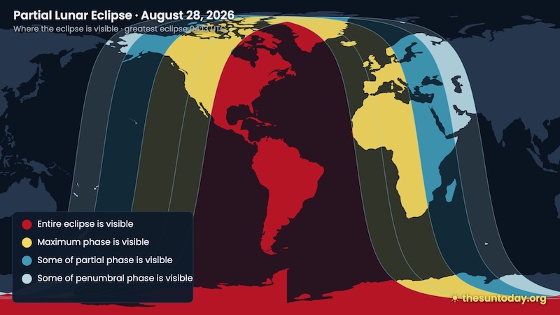 Deep partial lunar eclipse overnight tonight! - EarthSky