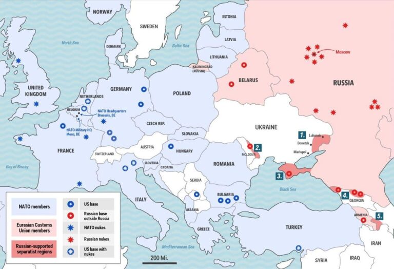NATO and Russia - Back to Cold War? Conflict Map - MiGFlug