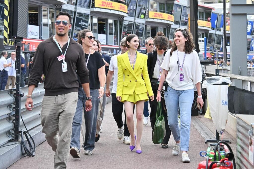 "Emily in Paris" Season 6: First Images Revealed After Monaco Grand Prix Filming - Nice-Matin