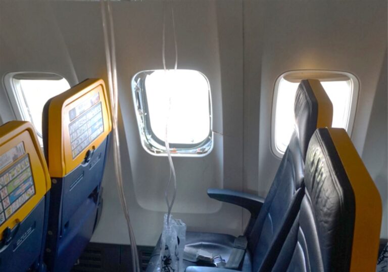 Broken engine parts shattered the Ryanair plane window that a passenger's head got sucked into, says NTSB - Pittsburgh Post-Gazette