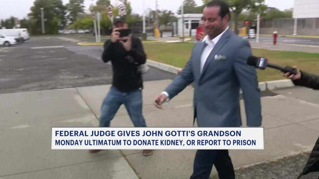 Gotti Grandson Has Until Monday To Donate Kidney To Mother Or Report To Prison - News12 | Long Island