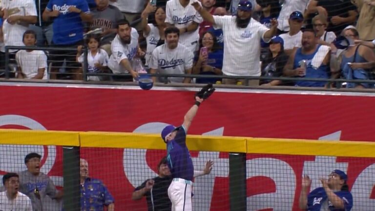 D-backs OF Corbin Carroll leaps to unbelievably rob HR vs. Dodgers - Arizona Sports