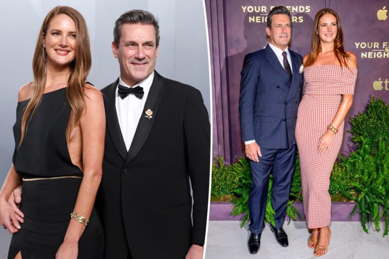 Jon Hamm is expecting first baby with pregnant wife Anna Osceola - Page Six