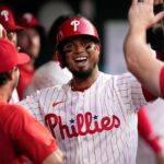 Luis Arraez has 2 hits and 2 RBIs in Phillies debut, Jesús Luzardo tosses 8 innings in win over Nationals - CBS News