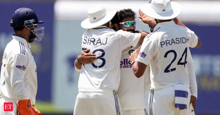 Manav Suthar's 10-wicket haul powers India to 165-run win over Sri Lanka in Galle Test - The Economic Times