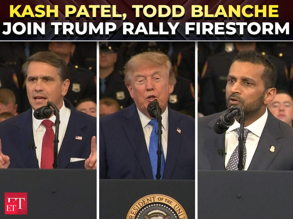 'Biggest crime drop in 100 yrs': Patel, Blanche hail Trump record; rally appearance sparks backlash - The Economic Times