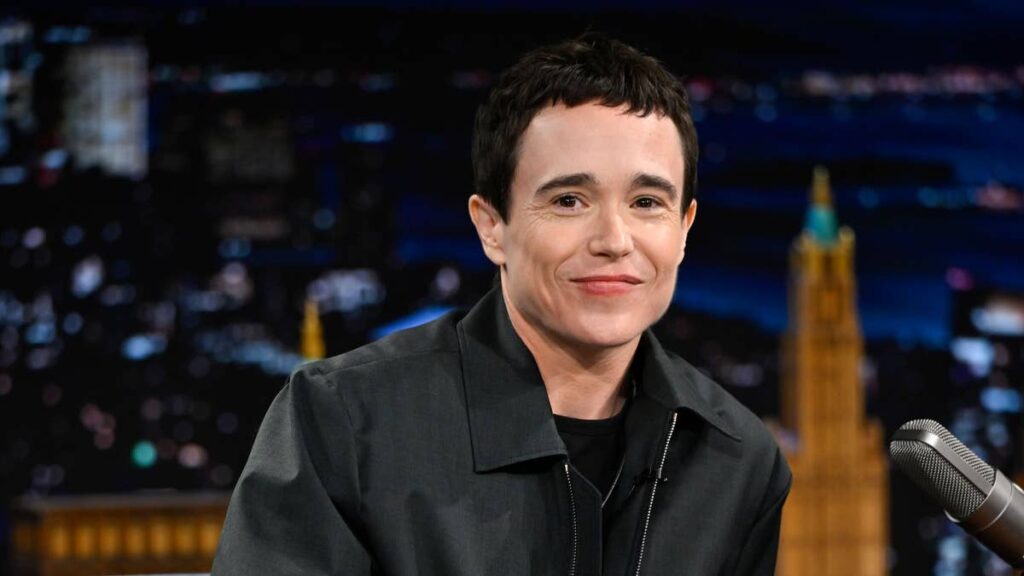 Elliot Page looks so handsome in stylish all-black outfit during Jimmy Fallon appearance - HELLO! Magazine
