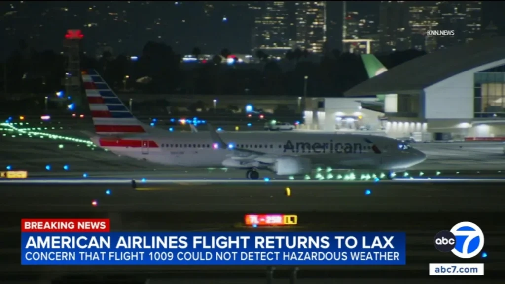 American Airlines Flight AA1009 Returns After Emergency at LAX — Flight 1009 Return To Lax - El-Balad.com
