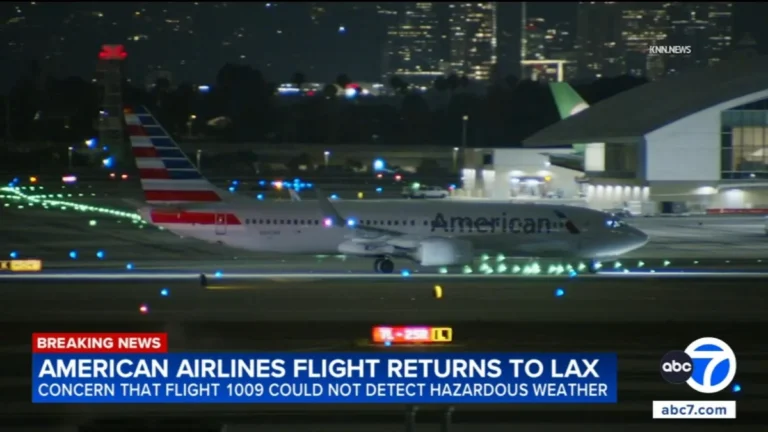 American Airlines Flight AA1009 Returns After Emergency at LAX — Flight 1009 Return To Lax - El-Balad.com