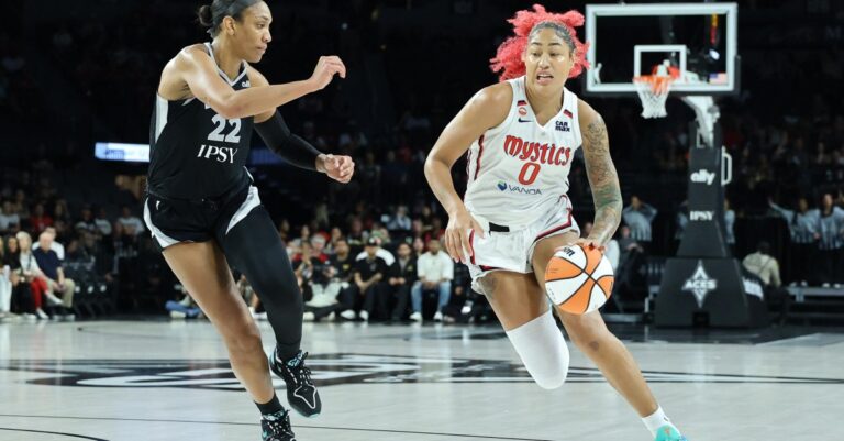 Mystics at Aces final score: Washington’s winning streak ends in 86-76 loss - Bullets Forever