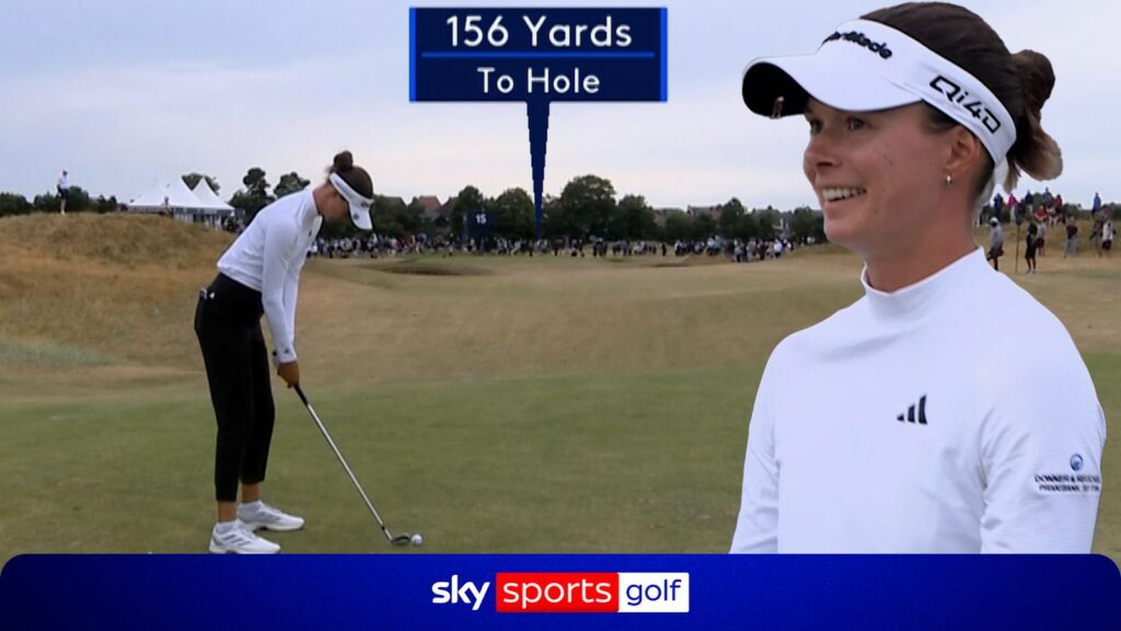 Women's Open: Esther Henseleit ties for the lead after INCREDIBLE approach - Sky Sports