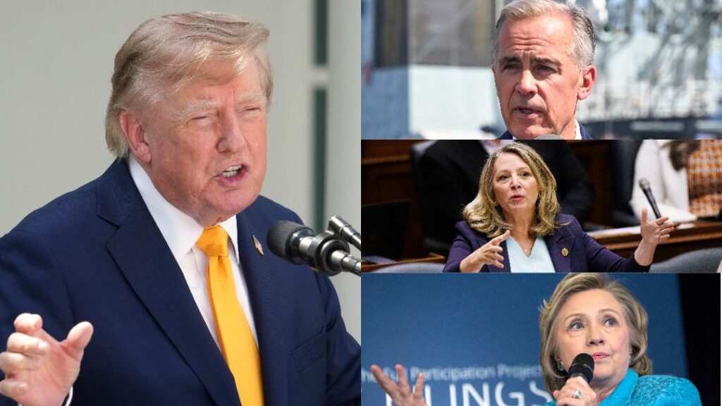 "Lake America," you say? PM Carney, Hilary Clinton, among leaders across Canada and U.S. roasting Trump over rename - Yahoo News UK