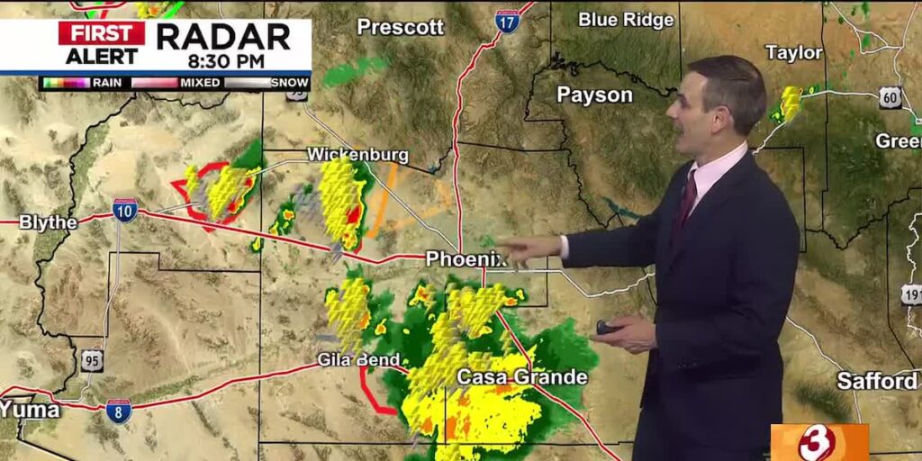 Tracking monsoon storms moving through Phoenix metro - AZ Family