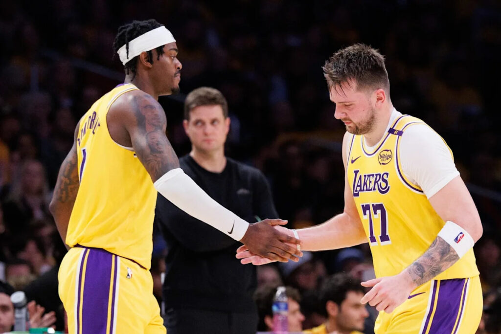 Jarred Vanderbilt might follow former Lakers teammates steps after Luka Doncic-led preseason trip - Yahoo Sports