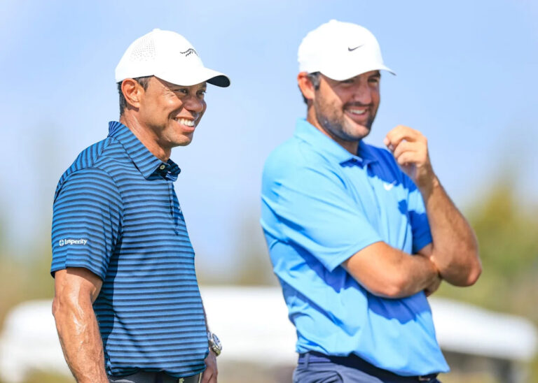 Tiger Woods sends message to ‘incredible’ Scottie Scheffler after he wins the Tour Championship - Yahoo Sports