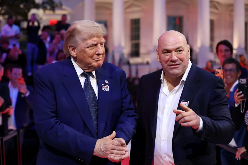 Dana White shuts down absurd UFC White House weather conspiracy theory - Yahoo Sports