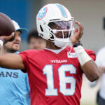 Where Hendon Hooker is on Titans' depth chart ahead of NFL preseason - Yahoo Sports