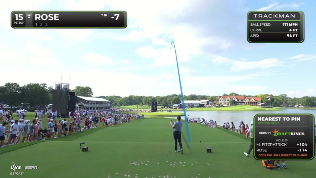 Justin Rose sinks 21-foot birdie putt on No. 15 at TOUR Championship - PGA Tour