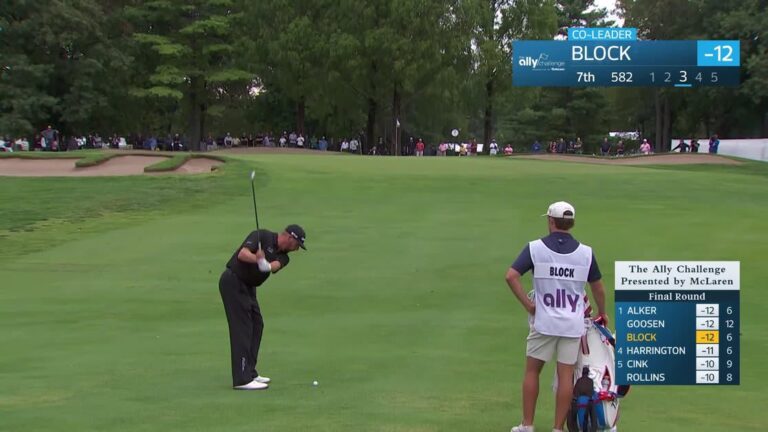 Michael Block makes birdie on No. 7 at The Ally Challenge - PGA Tour