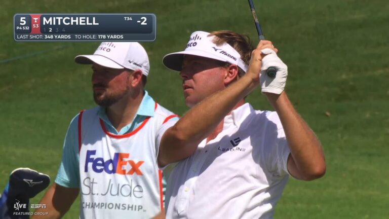 Keith Mitchell's 174-yard approach sets up birdie on No. 5 at FedEx St. Jude - PGA Tour