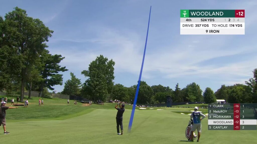 Gary Woodland's 173-yard approach sets up birdie on No. 4 at BMW Championship - PGA Tour