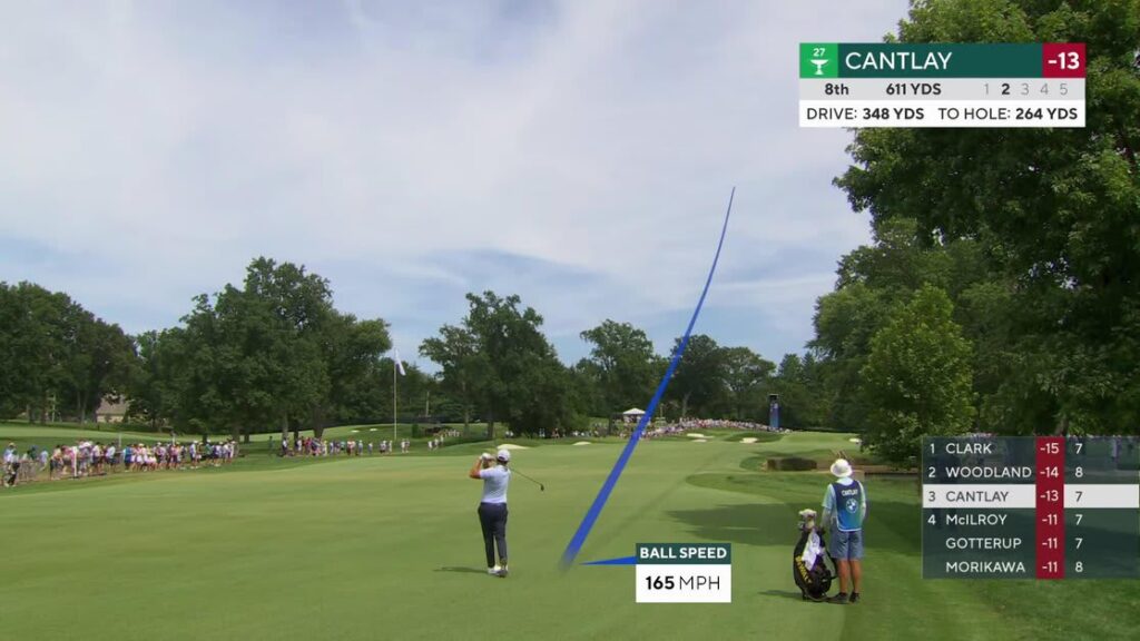 Patrick Cantlay sinks 3-foot birdie putt on No. 8 at BMW Championship - PGA Tour