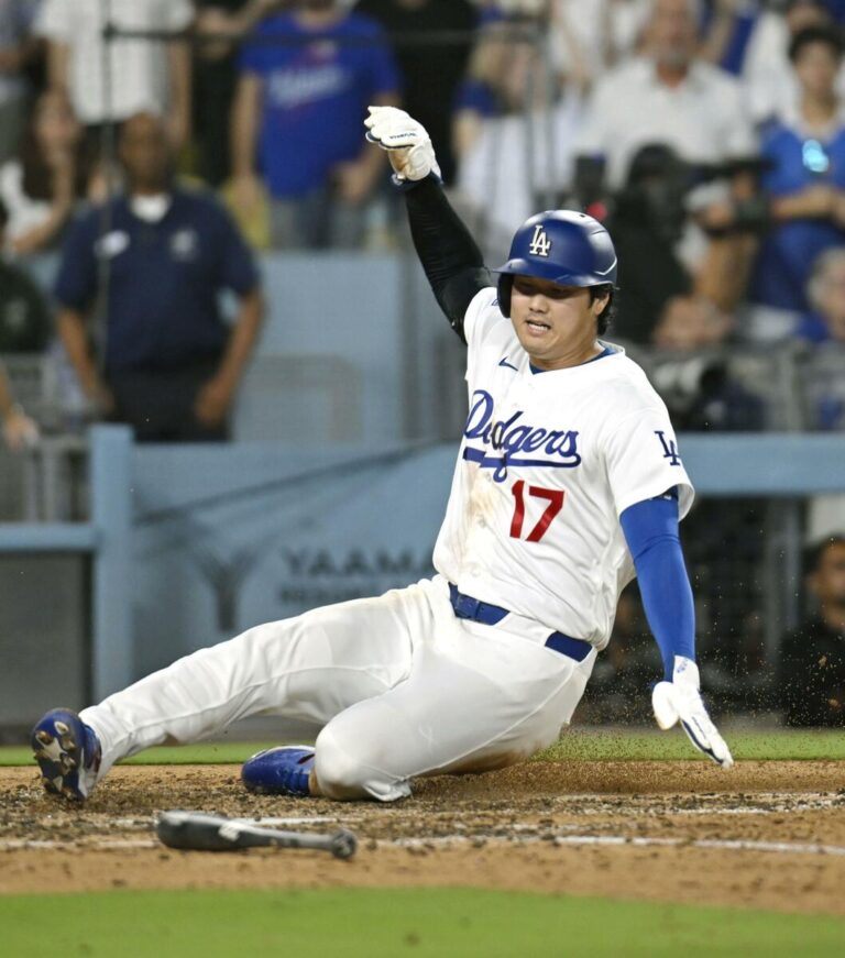 Baseball: Ohtani goes 2-for-4, scores decisive run for Dodgers - Japan Wire by Kyodo News